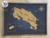 Mapa de Costa Rica de Corcho · Colección RELIEVE | 110 × 80 cm