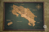 Mapa de Costa Rica de CORCHO - Colección RELIEVE - 80 x 58 cm