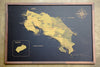 Mapa de Costa Rica de CORCHO - Colección RELIEVE - 80 x 58 cm