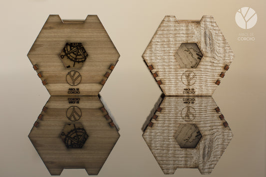 Posavasos de Madera - Mapa de Costa Rica