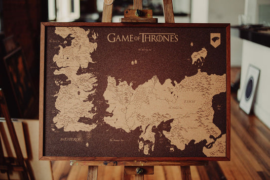 Mapa  "Westeros + Essos en CORCHO" (Game of Thrones)