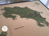 Mapa de Costa Rica de Corcho · Colección IMPRESOS | 110 × 80 cm