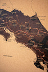 Mapa de Costa Rica de Corcho · Colección IMPRESOS | 80 × 58 cm