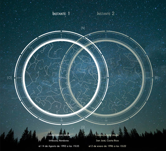 Mapa de Estrellas - Constelaciones - de 2 Bóvedas