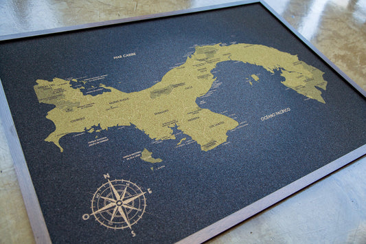 Mapa de Panamá de CORCHO - Colección IMPRESOS