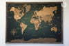 Mapamundi de CORCHO - Colección RELIEVE - 110 x 80 cm