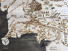 Cuadro de Madera – Mapa de la Tierra Media (El Señor de los Anillos & El Hobbit)
