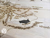 Cuadro de Madera – Mapa de la Tierra Media (El Señor de los Anillos & El Hobbit)