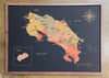 Mapa de Costa Rica de CORCHO - Colección RELIEVE - 80 x 58 cm