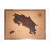 Mapa de Costa Rica de CORCHO - Colección RELIEVE - 80 x 58 cm