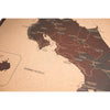 Mapa de Costa Rica de CORCHO - Colección RELIEVE - 80 x 58 cm