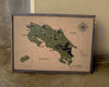 Mapa de Costa Rica en Corcho Natural - Colección Impresos · 45 × 33 cm