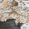 Cuadro de Madera – Mapa de la Tierra Media (El Señor de los Anillos & El Hobbit)