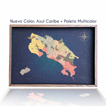 Mapa de Costa Rica de Corcho · Colección IMPRESOS | 20 × 14 cm (Edición para Escritorio)