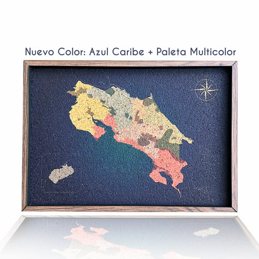 Mapa de Costa Rica de Corcho · Colección IMPRESOS | 20 × 14 cm (Edición para Escritorio)