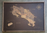 Mapa de Costa Rica de CORCHO - Colección RELIEVE - 80 x 58 cm