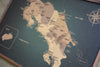 Mapa de Costa Rica de Corcho · Colección IMPRESOS | 80 × 58 cm