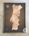 Mapa de Portugal de Corcho · Colección IMPRESOS