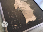 Mapa de Portugal de CORCHO - Colección IMPRESOS