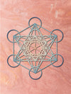 Cubo de Metatrón de Corcho Natural – Geometría Sagrada y Decoración de Pared
