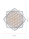Mandala Flor de la Vida de Corcho Natural – Decoración de Pared Boho