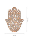 Hamsa de Corcho Natural – Decoración de Pared Boho