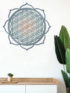 Mandala Flor de la Vida de Corcho Natural – Decoración de Pared Boho