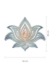 Mandala Flor de Loto de Corcho Natural – Decoración de Pared Boho