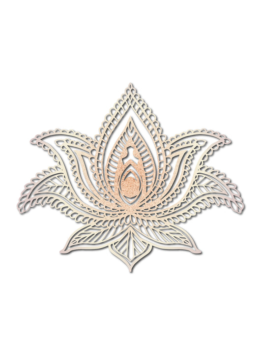 Mandala Flor de Loto de Corcho Natural – Decoración de Pared Boho