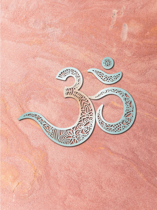 OM de Corcho Natural – Decoración de Pared Boho