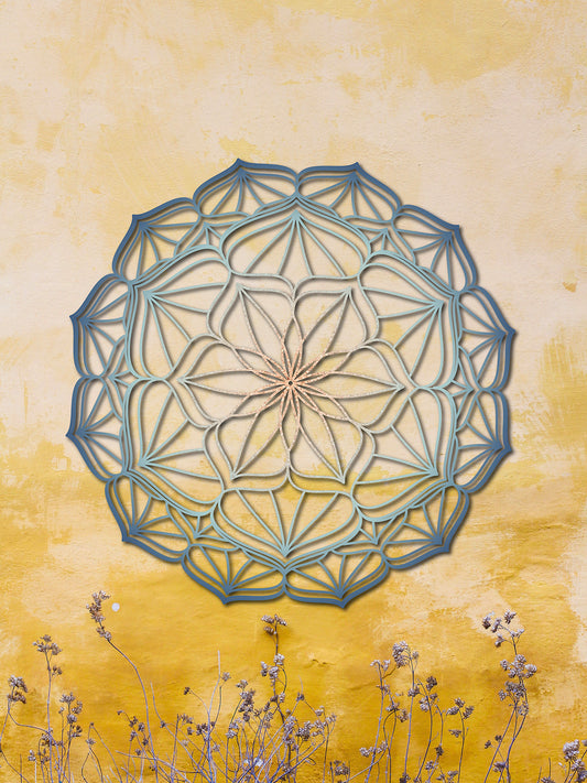 Mandala Sol 1 de Corcho Natural – Decoración de Pared Boho